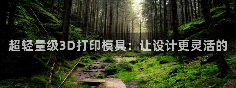 太阳集团城：超轻量级3D打印模具：让设计更灵活的