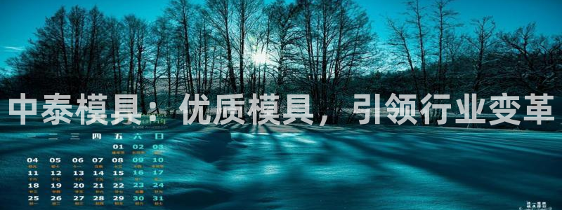 太阳成集团网址 app：中泰模具：优质模具，引领行业变革