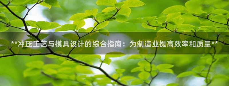 太阳集团188网站：**冲压工艺与模具设计的综合指南：为制造业提高效率和质量**