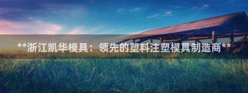 太阳集团是一家什么公司：**浙江凯华模具：领先的塑料注塑模具制造商**
