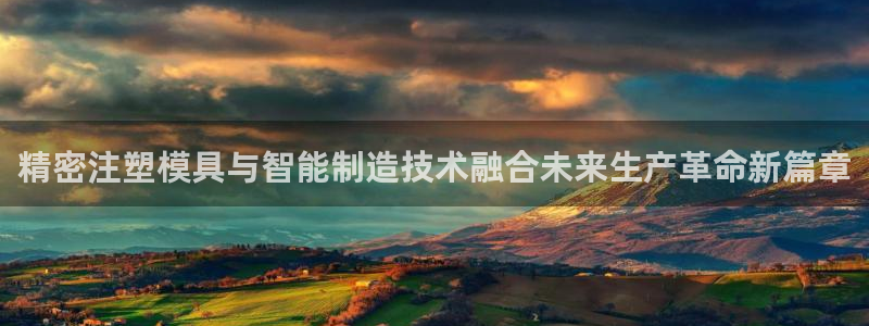 太阳gg平台地址：精密注塑模具与智能制造技术融合未来生产革命新篇章