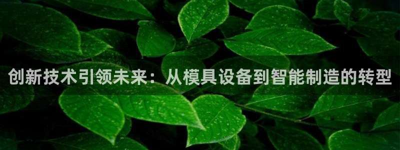 古天乐代言太阳网址ty：创新技术引领未来：从模具设备到智能制造的转型