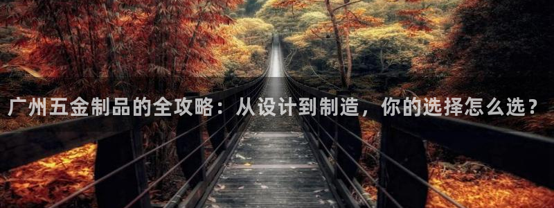 太阳集团城官方app下载：广州五金制品的全攻略：从设计到制造，你的选择怎么选？