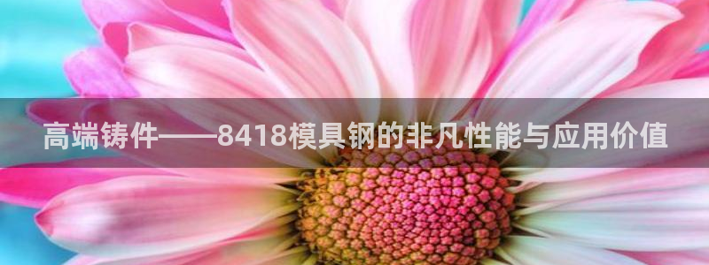 太阳集团城welcome：高端铸件——8418模具钢的非凡性能与应用价值