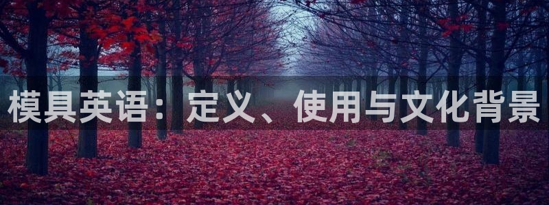 太阳集团游戏城(138)官方网址：模具英语：定义、使用与文化